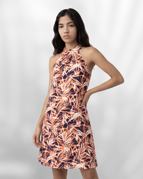 Ladies' High Neck Sleeveless Dress