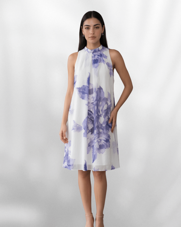 Sleeveless Floral Swing Dress