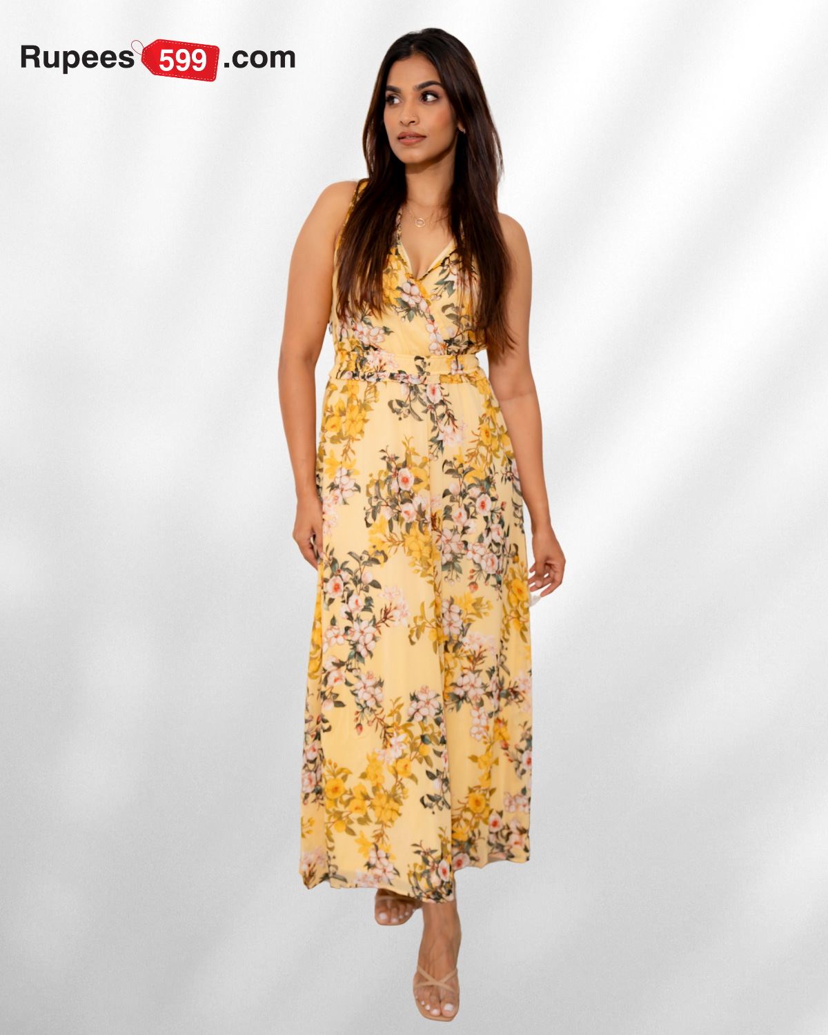 FLORA-SS-DRESS - YELLOW LACE