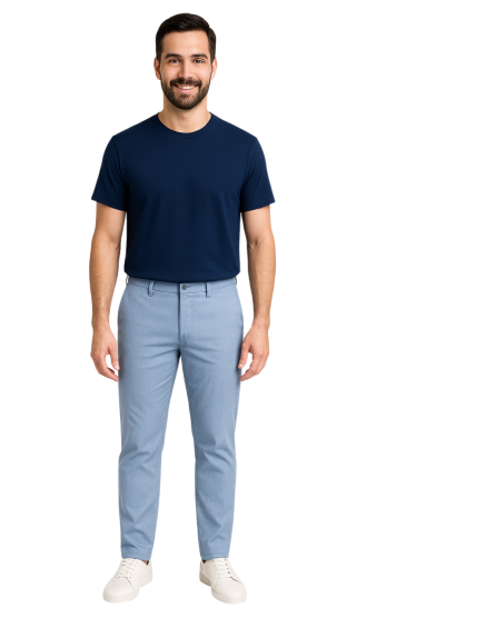 Men's Smart-Fit Formal Dotted Pant