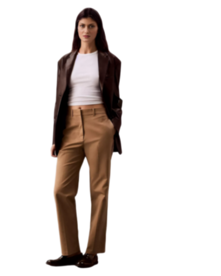 Ladies Stretch Straight Fit Chino Pants