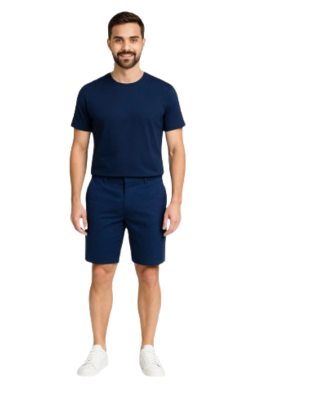 Mens' Linen Stylish Dotted Shorts