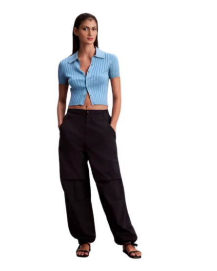 Ladies Nylon Cargo Jogger Pant