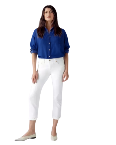 Ladies Boyfriend Cut Mid-Rise Denim