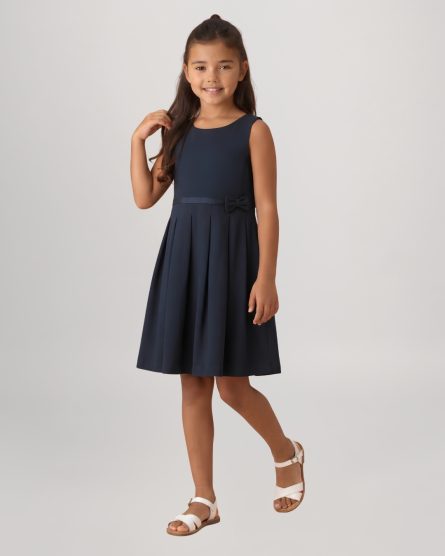 Girls' Bow Detail Dress
