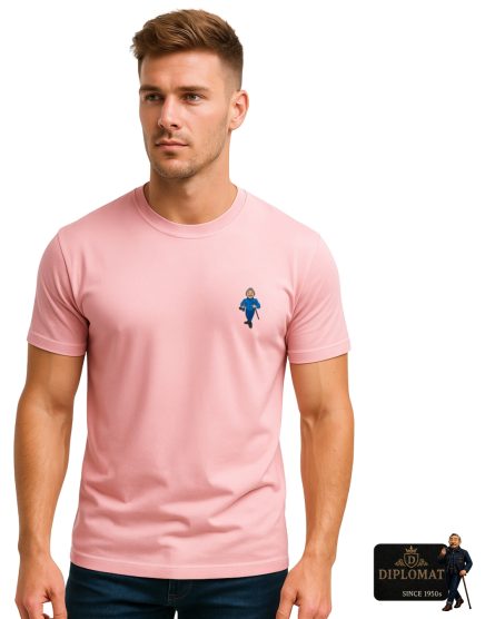 Men's Diplomat Printed T-Shirt – Pink