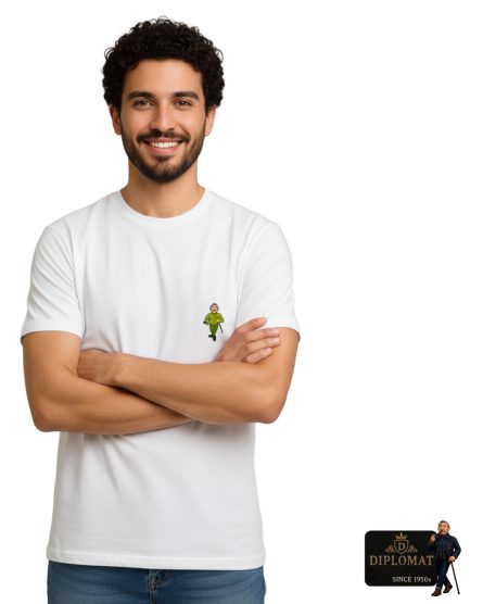 Men's Diplomat Printed T-Shirt – White