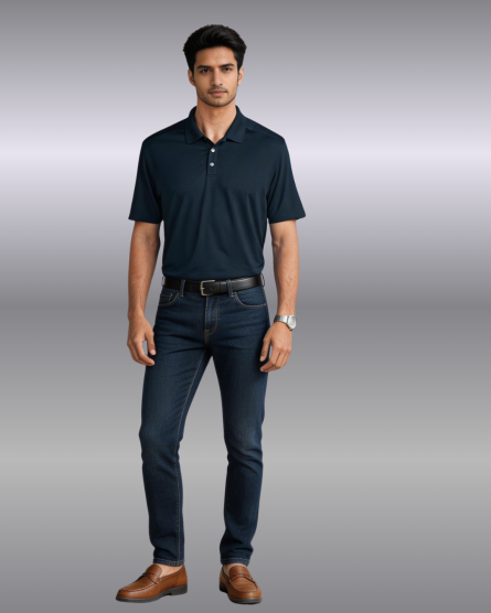 Men’s Smart Comfort Stretch Polo - Black