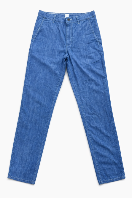 Light Blue Casual Cotton Pant – Everyday Comfort Fit - Image 2