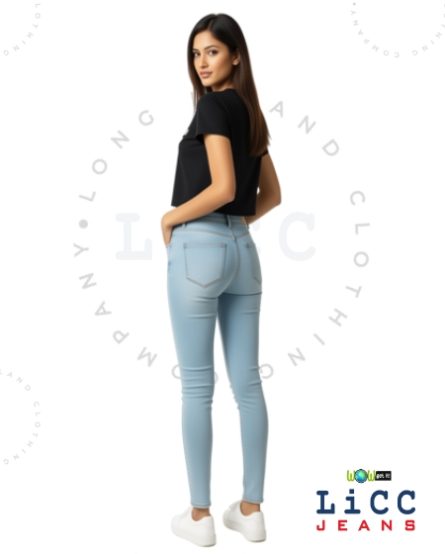 LICC Women’s SkyFit Ultra-Slim Denim - Image 2