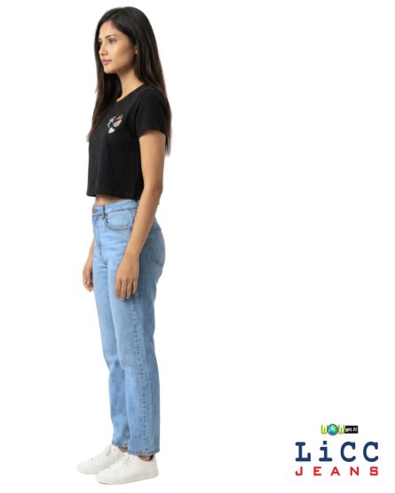 LICC Women’s SkyFit Ultra-Slim Denim - Light Blue - Image 2