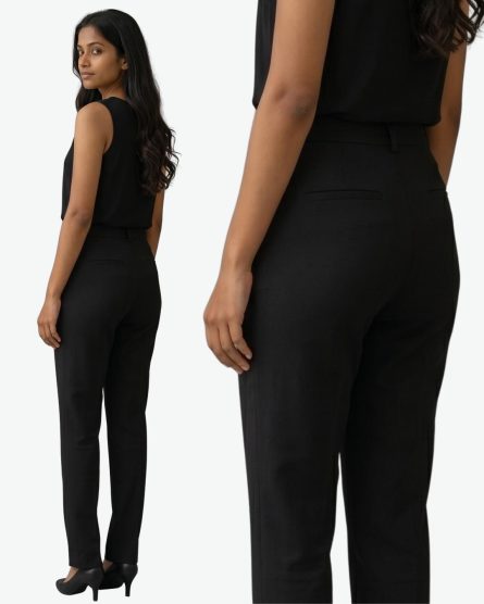 Women's High Waist Cotton Chino Pants