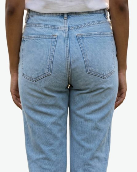 Women's Vintage Straight Denim Pants – Light Blue