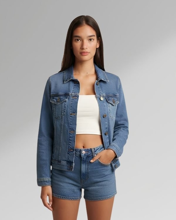Ladies' Classic Trucker Denim Jacket